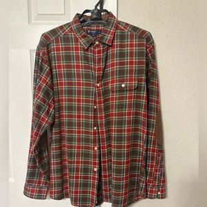 Cremieux Red and Green Plaid Long-Sleeve Shirt